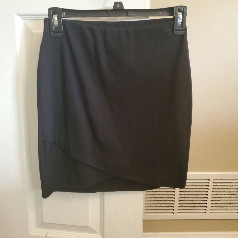 Asymmetrical hem mini skirt